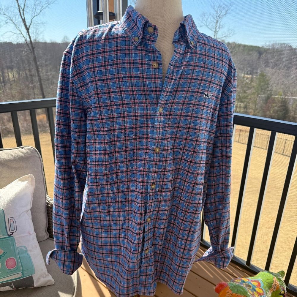 Vineyard Vines Mens Flannel Size Large